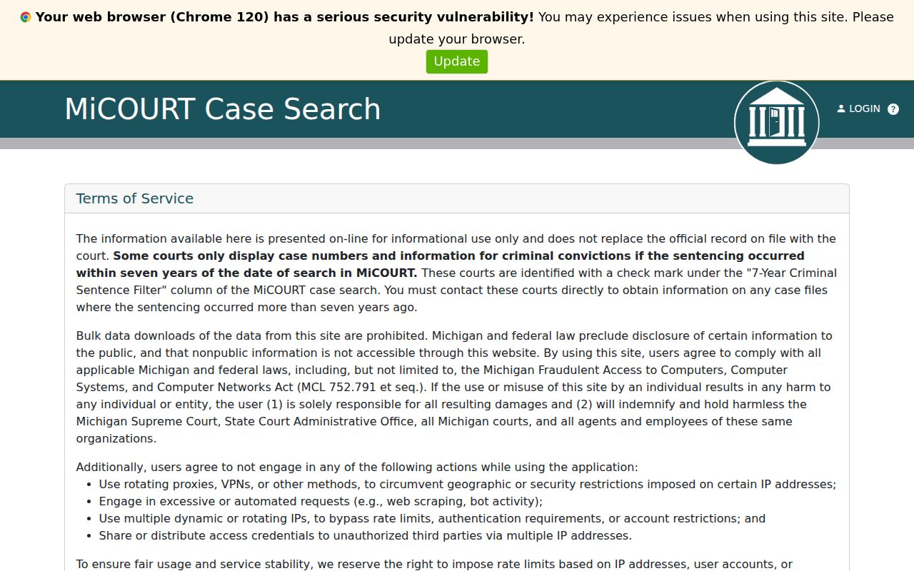 Lake County case lookup selected Probate P43 search shell